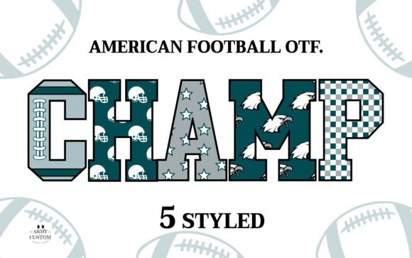 American Football 6 Helmet: Color Fonts That Deliver Editorial Punch
