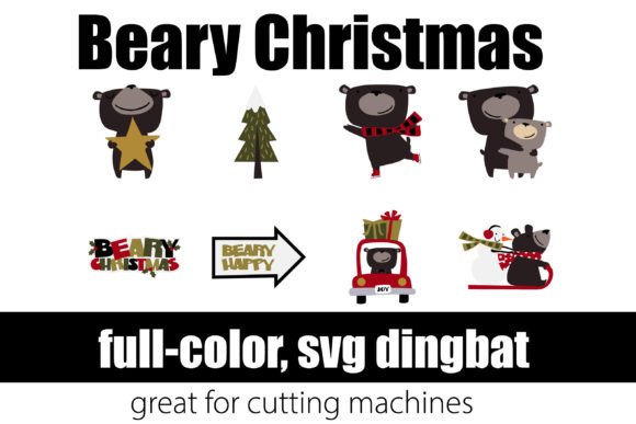 Beary Christmas: A Whimsical Color Fonts Collection