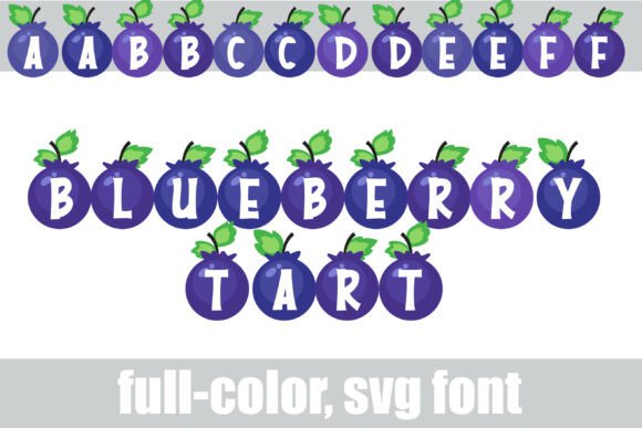 Blueberry Tart: A Color Fonts Gem for Local Branding