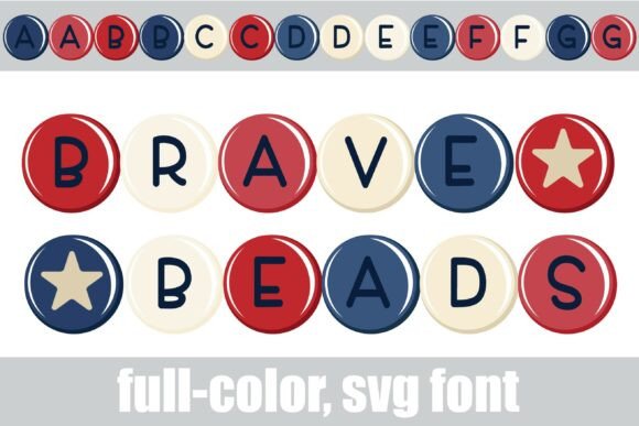 Brave Beads: A Color Fonts Gem for Handmade Brands