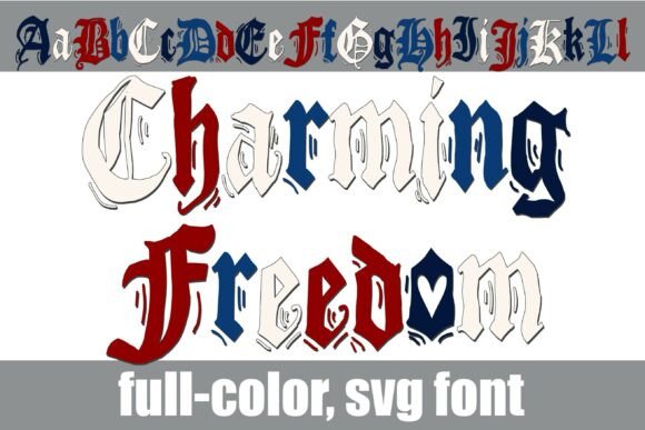 Charming Freedom Fonts: A Color Fonts Review for Crafters
