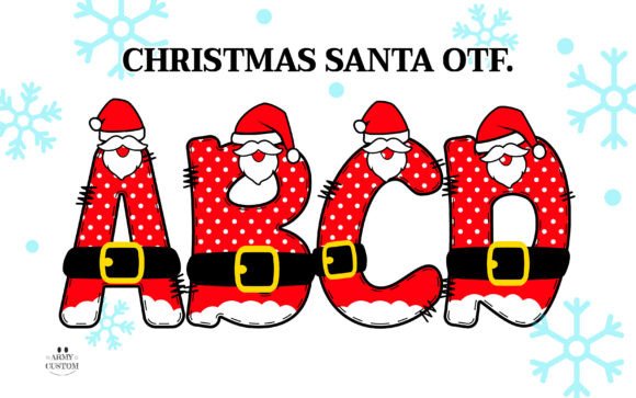Christmas Santa Army Fonts: A Color Fonts Review