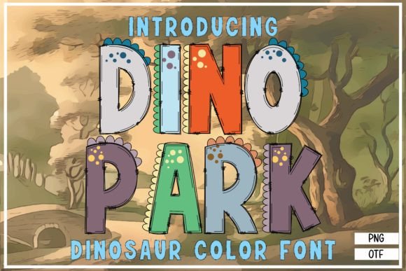 Dino Park: A Playful, Practical Color Font for Embroidery Projects
