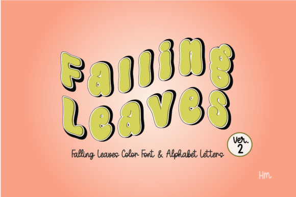 Falling Leaves Green: A Playful Color Font for Handmade Brands