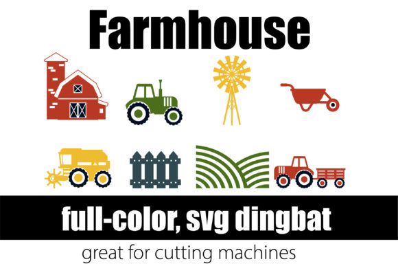 Farmhouse: A Warm, Rustic Dingbat Font That Stitches With Character