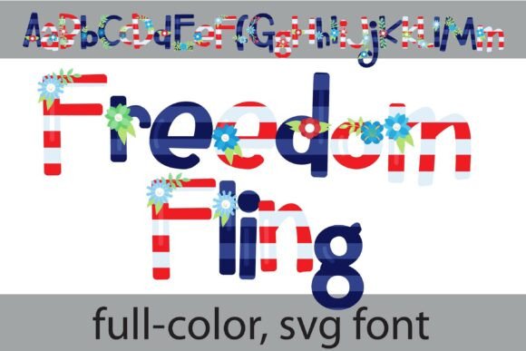 Freedom Fling: A Vibrant Color Font for Editorial & Website Design
