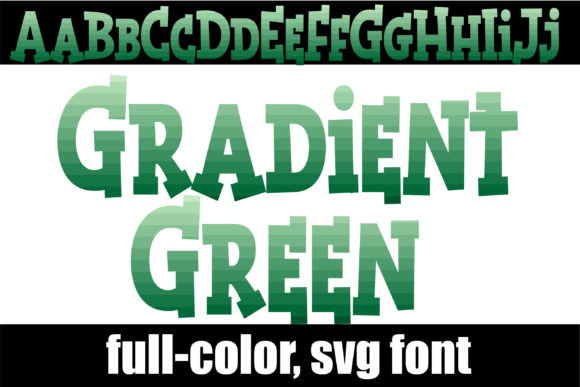 Gradient Green: A Color Fonts Powerhouse for Local Branding