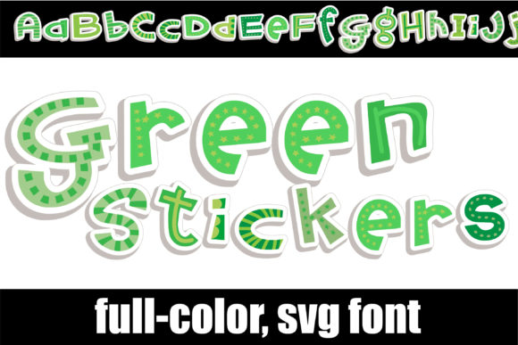 Green Stickers: A Lively, Leafy Font That Stitches With Intention