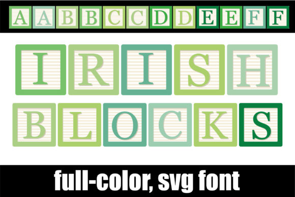 Irish Blocks: A Color Fonts Choice for Playful, Serif-Driven Design