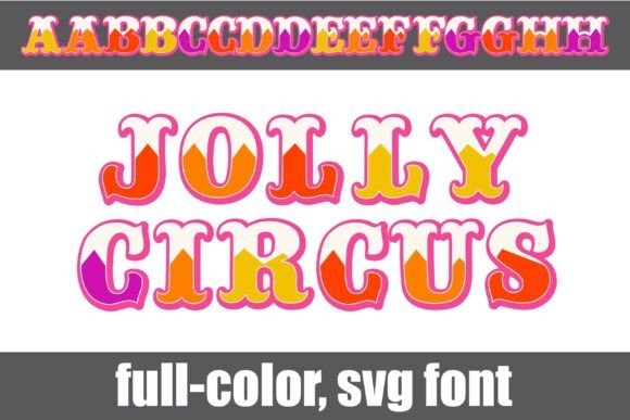 Jolly Circus Color Fonts for Creative Sellers