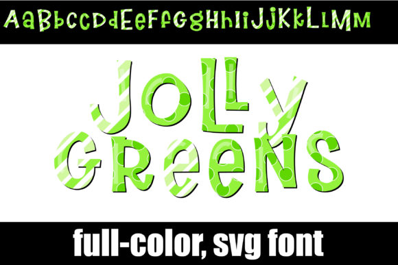 Jolly Greens: A Whimsical Green Font That Stitches With Charm