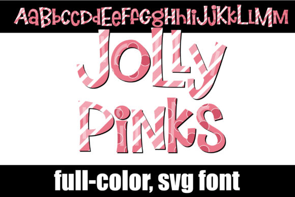 Jolly Pinks: A Whimsical Color Font for Local Branding