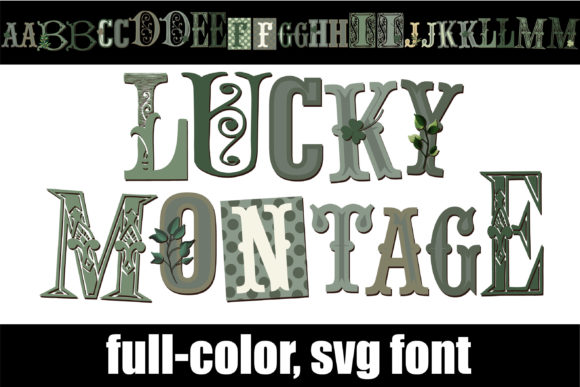 Lucky Montage: A Vibrant Color Fonts Choice for Marketing