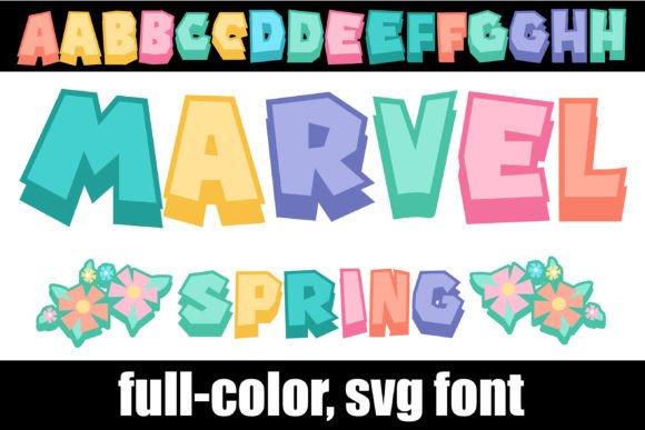 Marvel Spring Fonts: A Color Fonts Review for Crafters