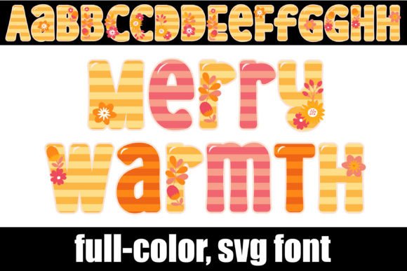 Merry Warmth Color Fonts for Digital Sellers
