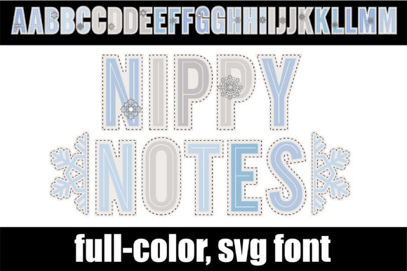 Nippy Notes: A Winter Color Font for Local Branding