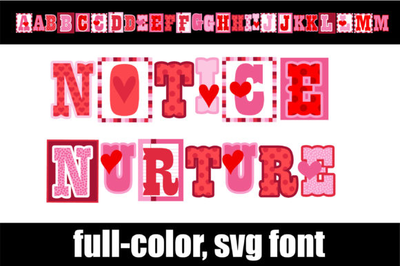 Notice Nurture Fonts: A Color Fonts Review for Crafters