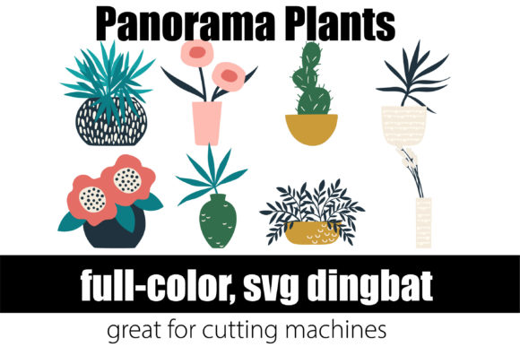 Panorama Plants: Color Fonts for Modern Handmade Brands