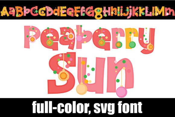 Peaberry Sun: A Warm, Playful Color Fonts Choice for Handmade Brands