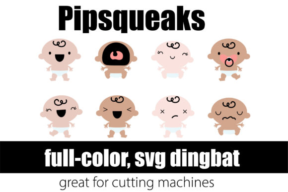Pipsqueaks: A Playful Color Fonts Asset for Branding & Printables