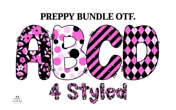 Preppy Coquette Pink: A Color Fonts Gem for Creative Design