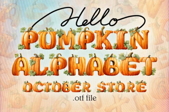Pumpkin Regular: A Festive Color Font for Halloween Design Assets