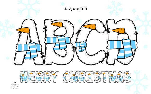 Snowman Army: A Festive Color Fonts Collection