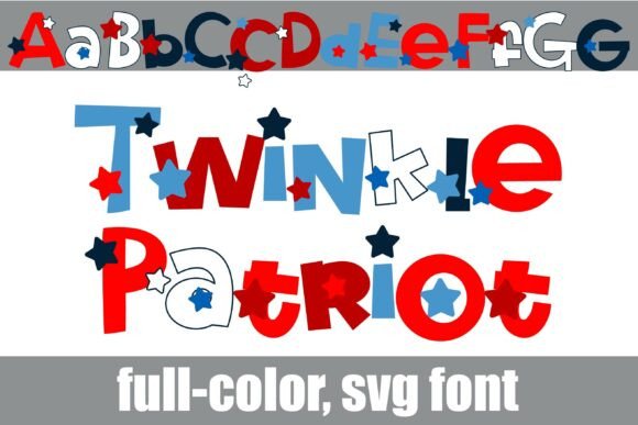 Twinkle Patriot: A Color Fonts Gem for Festive Digital Products