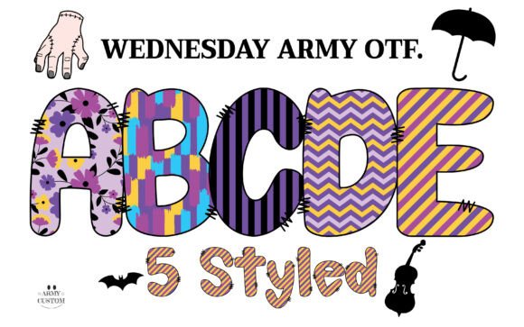 Wednesdayarmy Zigzag Fonts: Bold Color Fonts for Standout Branding